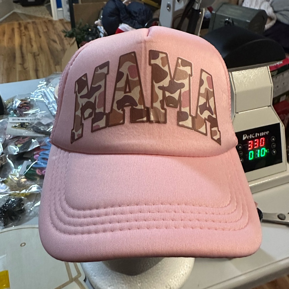 Pink 'MAMA' Cap